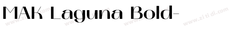 MAK Laguna Bold字体转换